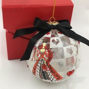 Vintage King & Queen Anthony Glass Ball Christmas Ornament